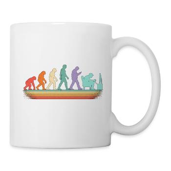 Evolution zum IT-Mitarbeiter - Tasse - Weiß - Rechts