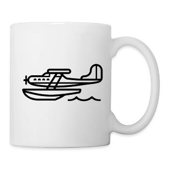 Wasserflugzeug - Tasse - Weiß - Rechts