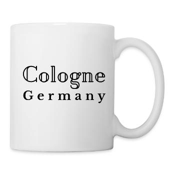 Cologne Germany Schriftzug Geschenkidee Köln  - Tasse - Weiß - Rechts