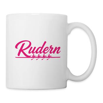 Rudern - Rennvierer - Ruderer - Ruderin - Tasse - Weiß - Rechts