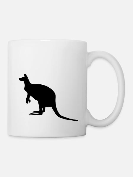 Känguru - Tasse - Weiß