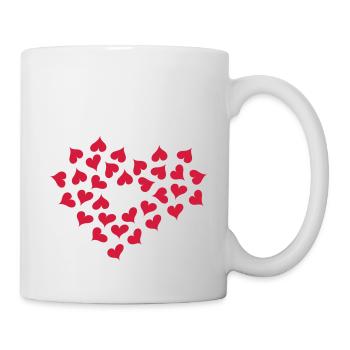 Hearts in Heart - Mug - white - Right
