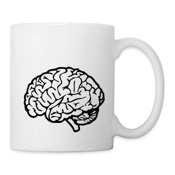 cerveau - Mug blanc - blanc - Droite