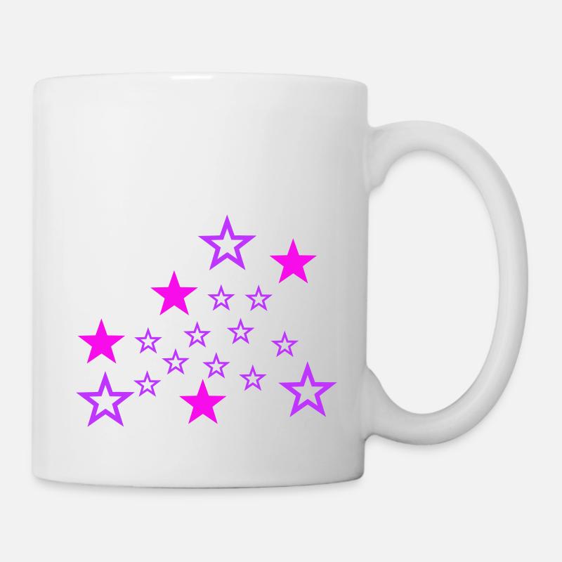 Sterne - Tasse - Weiß