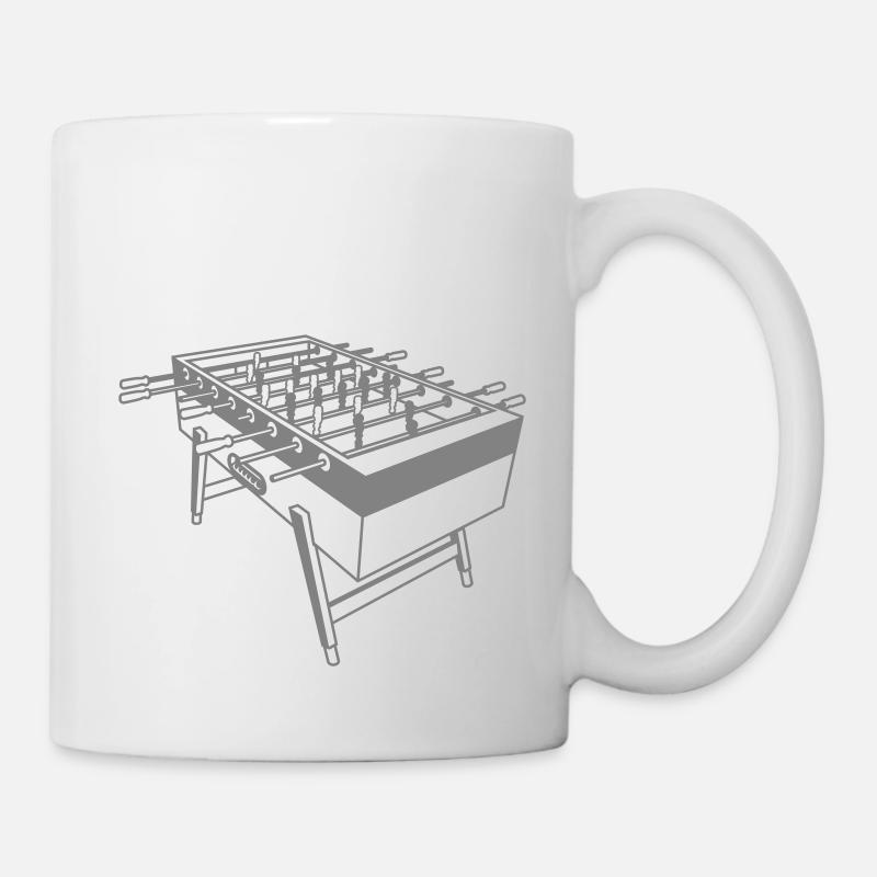 Kickertisch - Kickershirt - Tasse - Weiß