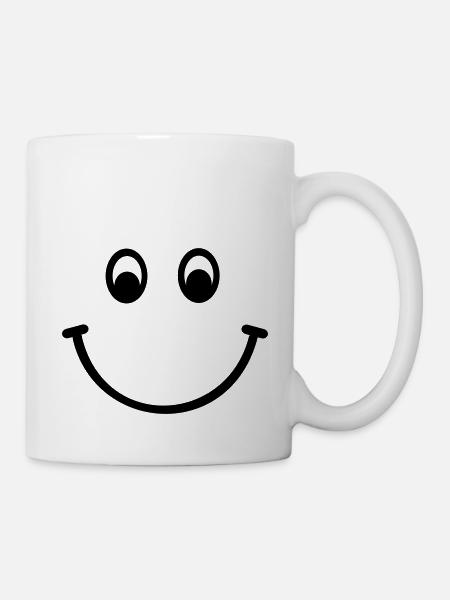 Smiley - Tasse - Weiß