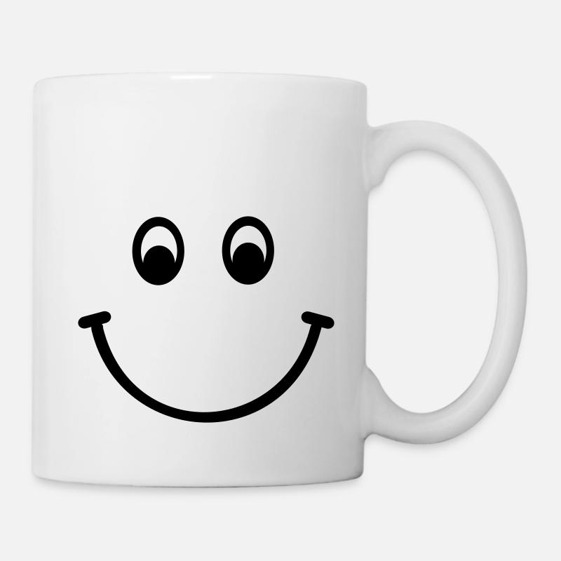 Smiley - Tasse - Weiß