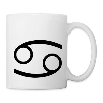 Krebs - Tasse - Weiß - Rechts