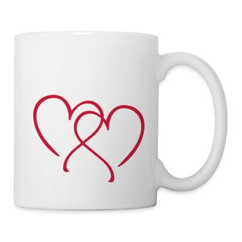 HERZ - Tasse - Weiß - Rechts