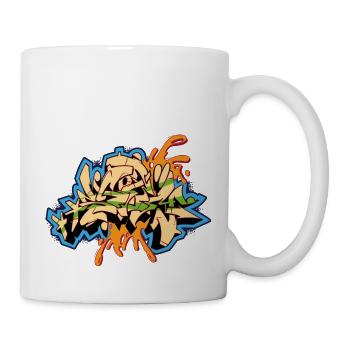Graffiti Design Storm - Tasse - Weiß - Rechts