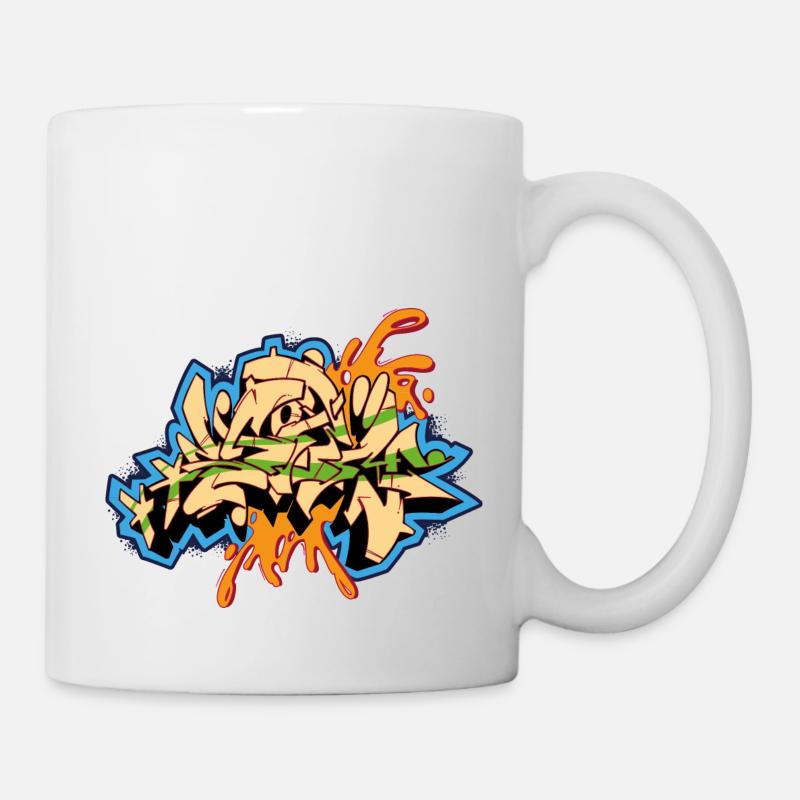 Graffiti Design Storm - Tasse - Weiß