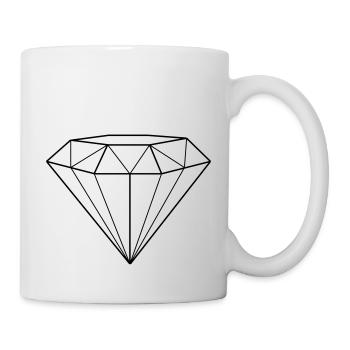 diamant - Mug blanc - blanc - Droite