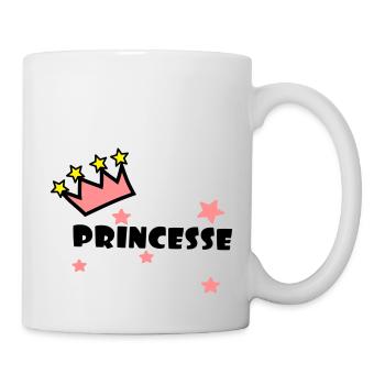 princesse,couronne,étoiles - Mug blanc - blanc - Droite