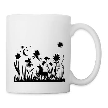 Elfen und Einhorn - Tasse - Weiß - Rechts