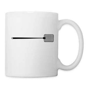 Fliegenklatsche - Tasse - Weiß - Rechts