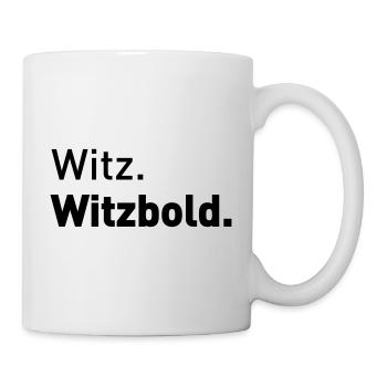 Witzbold Typografie Design Schriftart bold fett - Tasse - Weiß - Rechts