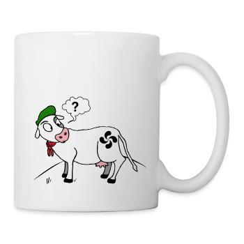 Les vaches aux Pays basque - Mug blanc - blanc - Droite