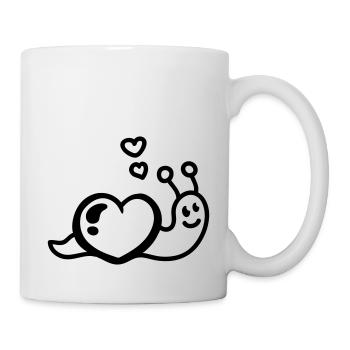 Ver du cœur - Line - Mug blanc - blanc - Droite