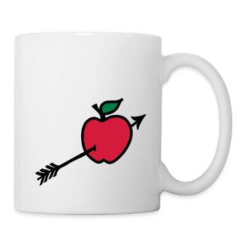 Wilhelm Tell Apfel I love - Tasse - Weiß - Rechts