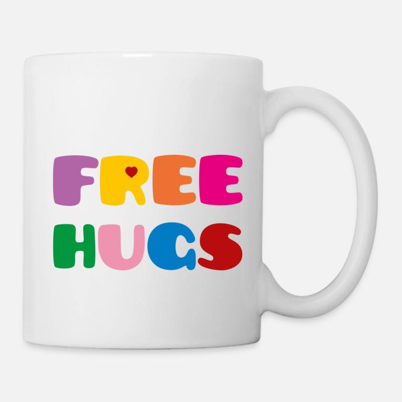 Free Hugs - Mug blanc - blanc