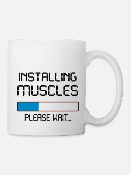 installing muscles - Mug - white