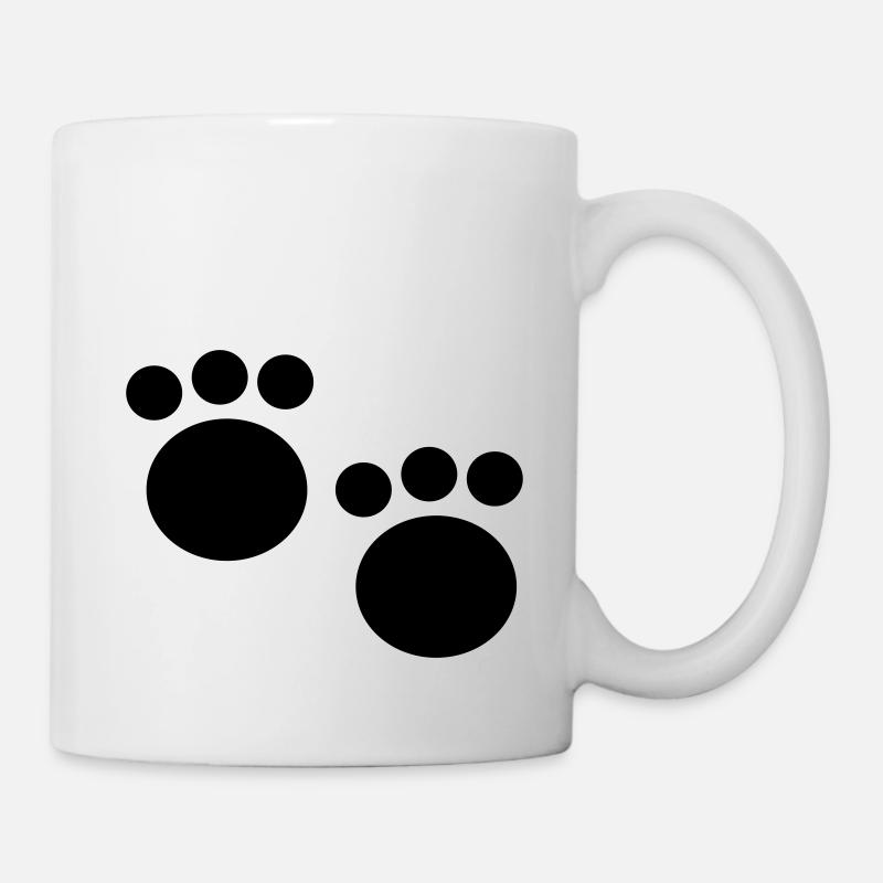 tatze2 - Tasse - Weiß
