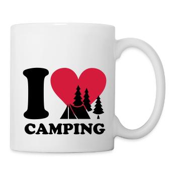 i love camping - Tasse - Weiß - Rechts