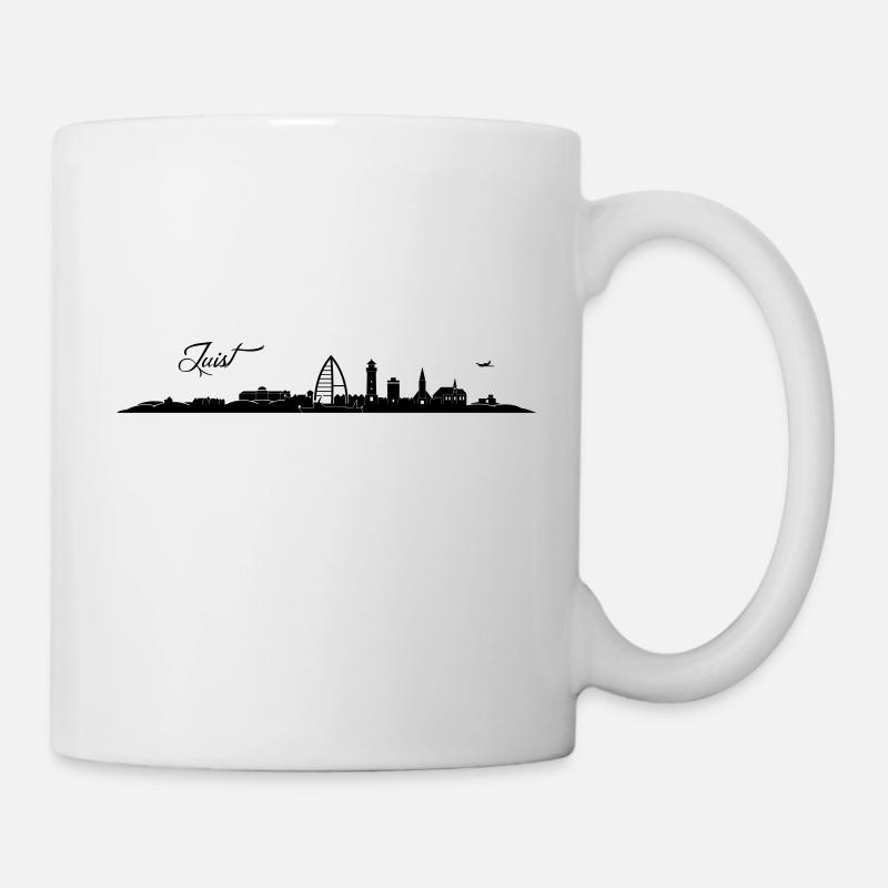 Juister Skyline - Tasse - Weiß