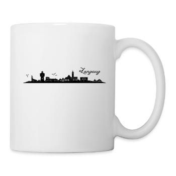 Langeooger Skyline - Tasse - Weiß - Rechts
