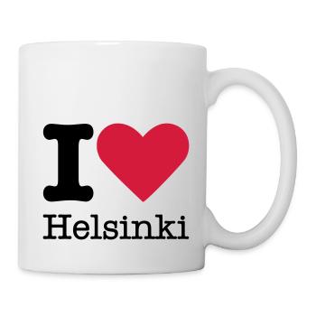 I Love Helsinki - Tasse - Weiß - Rechts