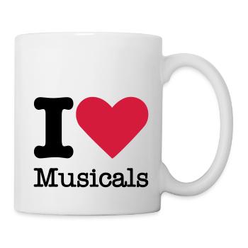 I Love Musicals - Tasse - Weiß - Rechts