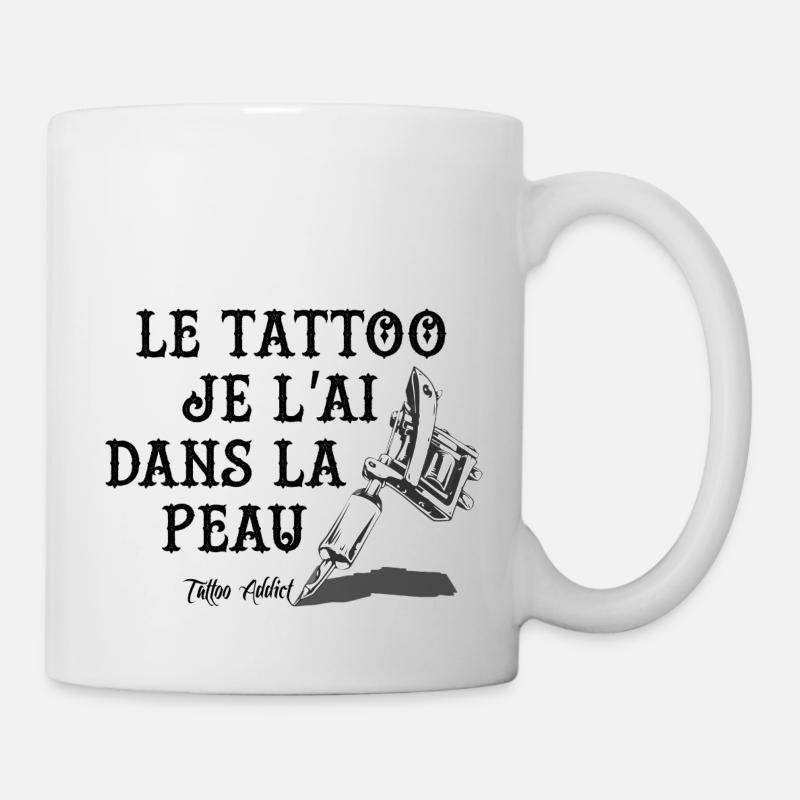 tattoo dans la peau - Mug blanc - blanc