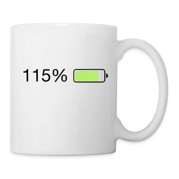 Fullenergy 115% Ladebalken - Tasse - Weiß - Rechts