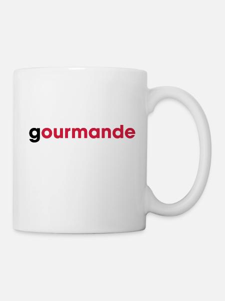 gourmande - Mug blanc - blanc