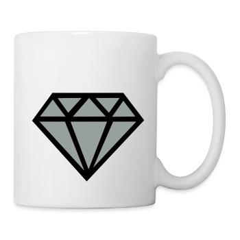 Diamond (diamant) 01.0 - Mug blanc - blanc - Droite
