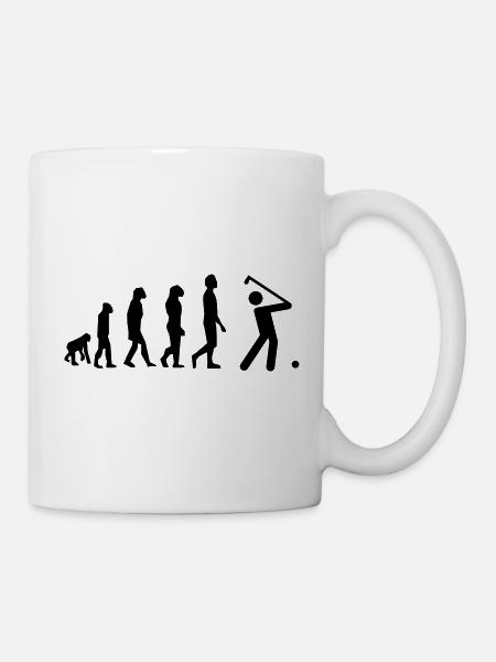 golf evolution - Tasse - Weiß