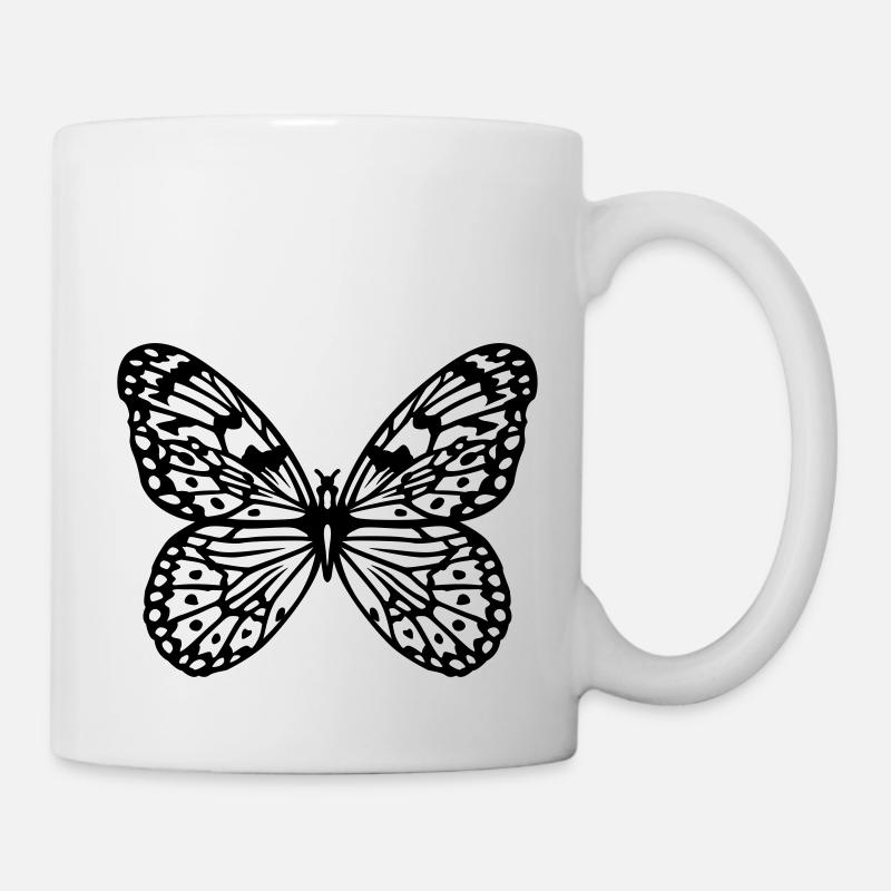 Papillon - Mug blanc - blanc