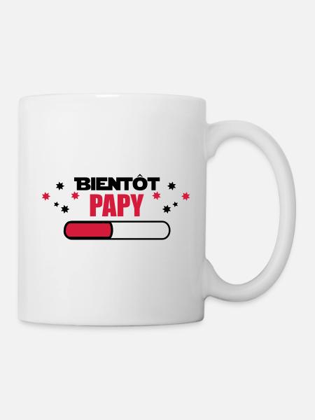 Soon grandpa - grandfather grandpa Future - Mug - white