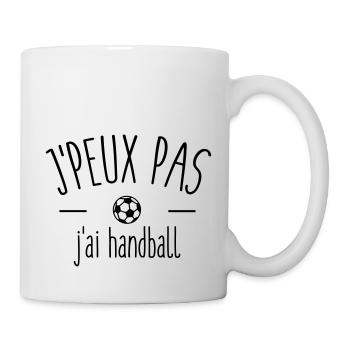 I can not I have handball - Mug - white - Right