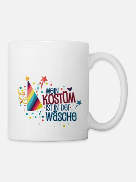 Mein Kostüm Wäsche - Tasse - Weiß