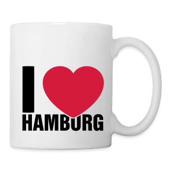 J'adore Hambourg - Mug blanc - blanc - Droite