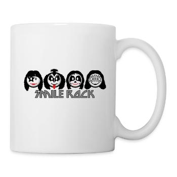 Kiss Smile Rock Icons dd dark - Mug - white - Right