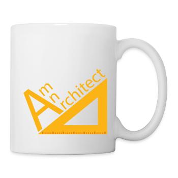 Architecte / Architecture: suis architecte - Mug blanc - blanc - Droite