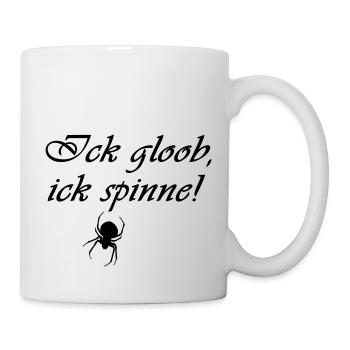 Berlin Lustige Sprüche Berlinerisch Dialekt Fun - Tasse - Weiß - Rechts