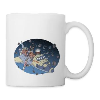 Space Adventure 3 Meteore - Tasse - Weiß - Rechts
