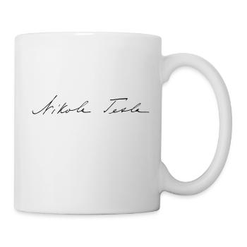 Nikola Tesla signature 1900 - Mug - white - Right