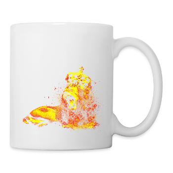Löwe Natur König Tier - Tasse - Weiß - Rechts
