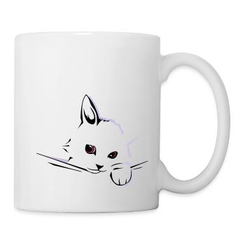 chat cat - Mug blanc - blanc - Droite