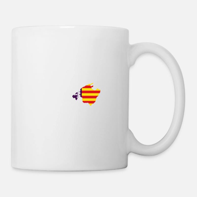 Ich liebe Mallorca - Herzschlag - Tasse - Weiß