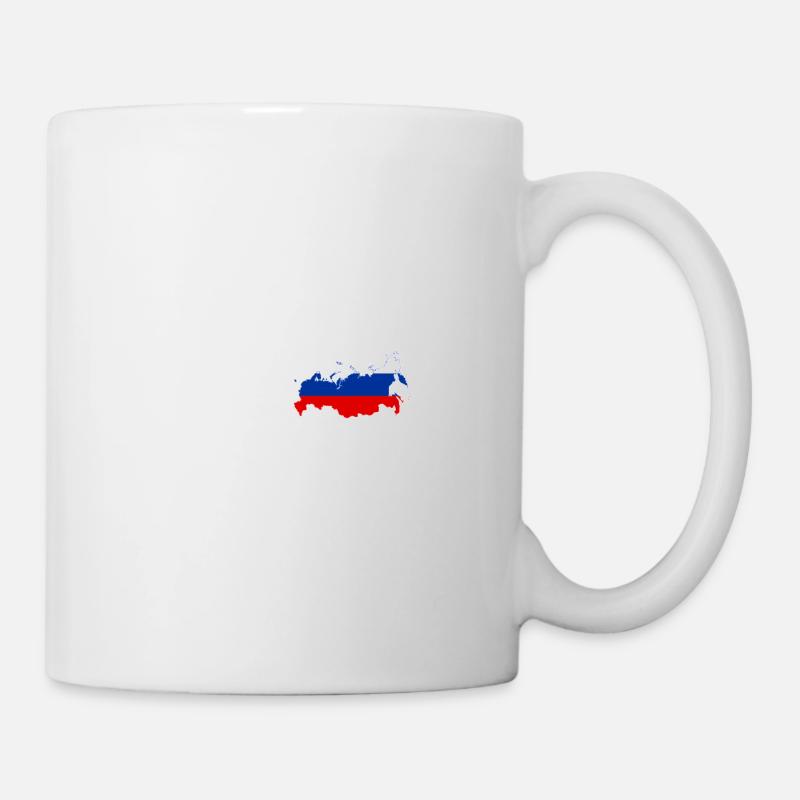 J’aime la Russie - battement de coeur - Mug blanc - blanc